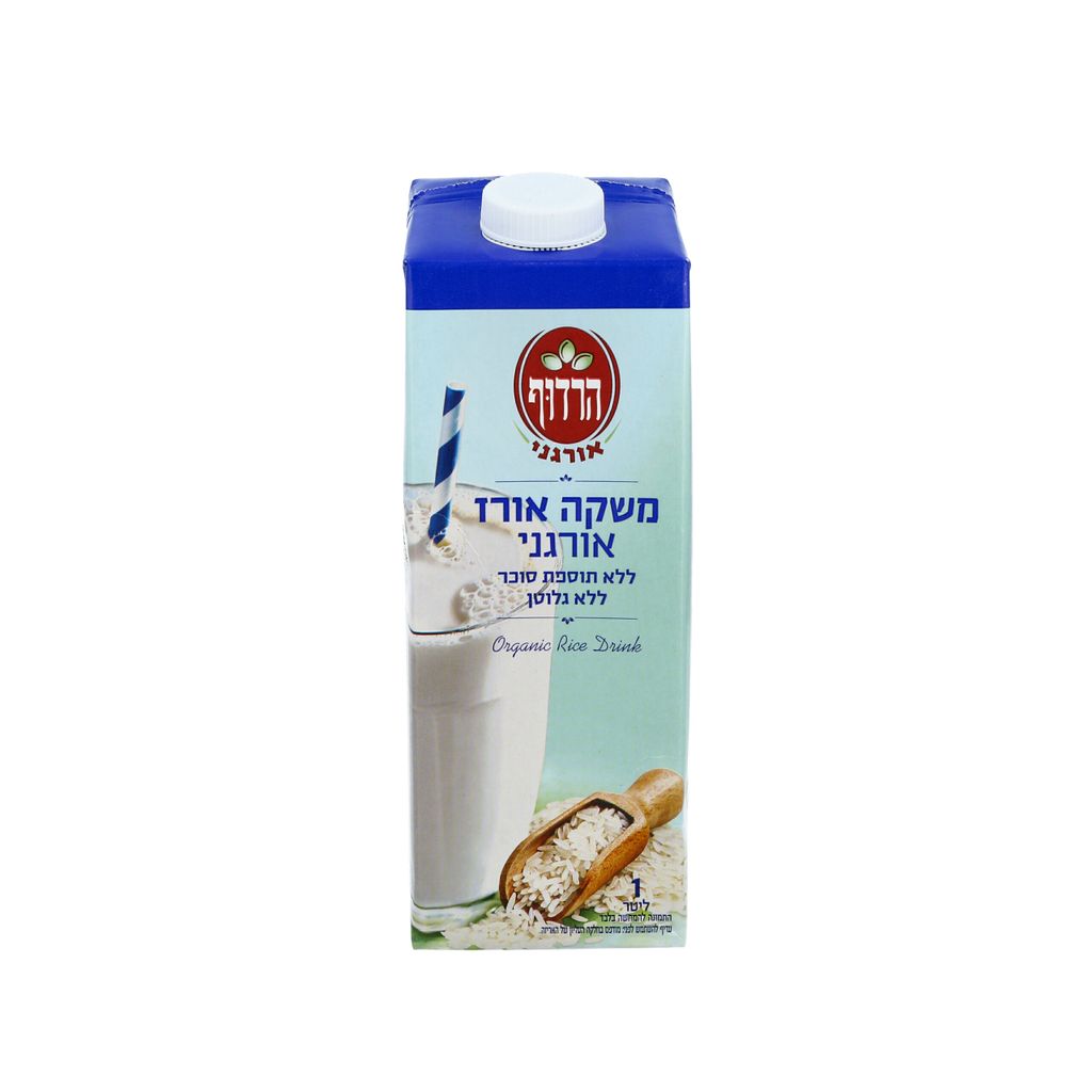 משקה אורז   אורגני ללא סוכר וללא גלוטן 1 ליטר הרדוף
