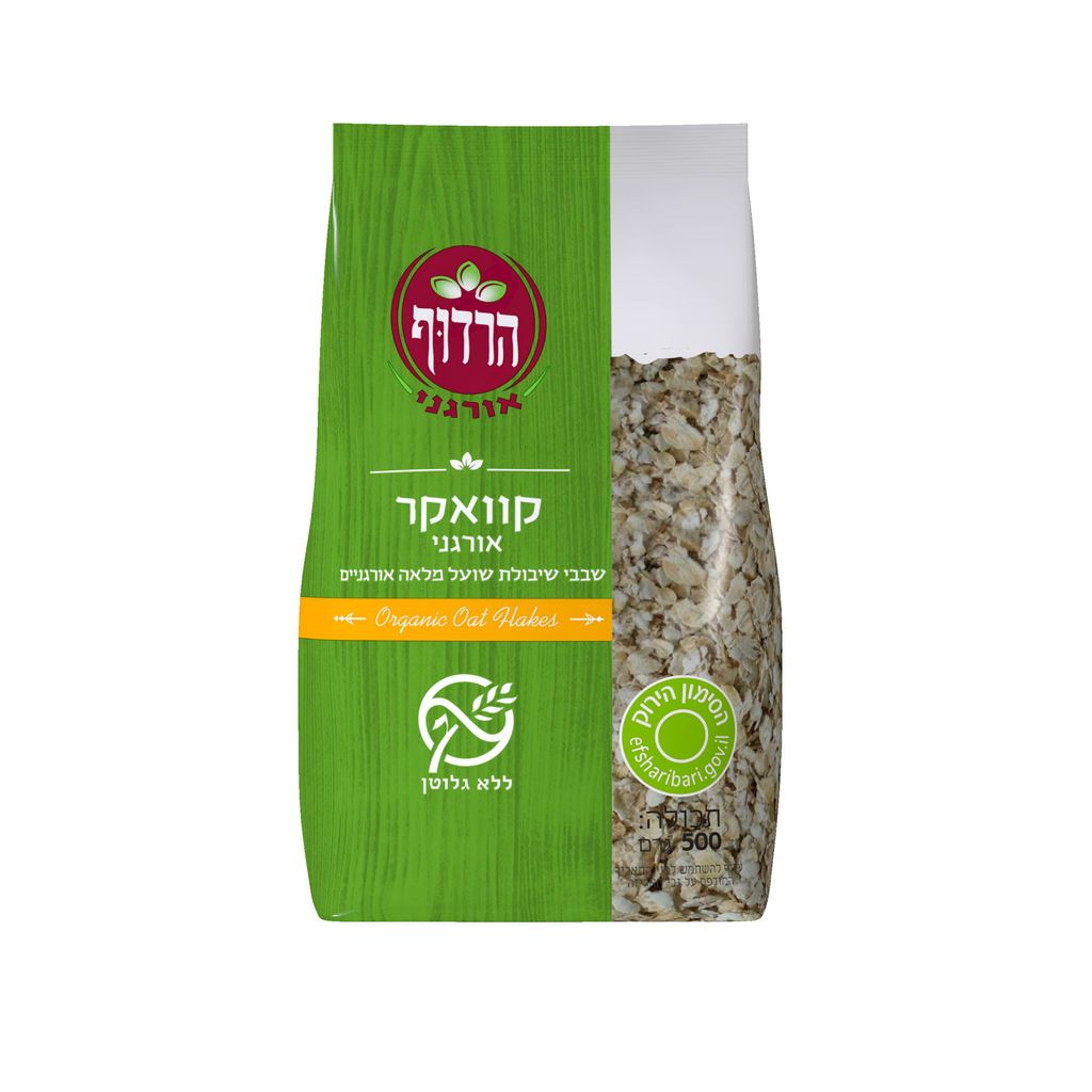 קוואקר לל"ג אורגני הרדוף 500 גרם