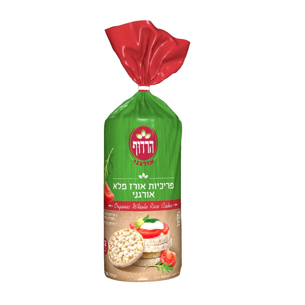 פריכיות אורז מלא אורגני