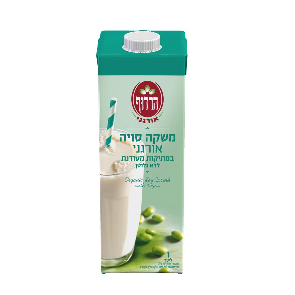 משקה סויה אורגני במתיקות מעודנת 1 ליטר הרדוף