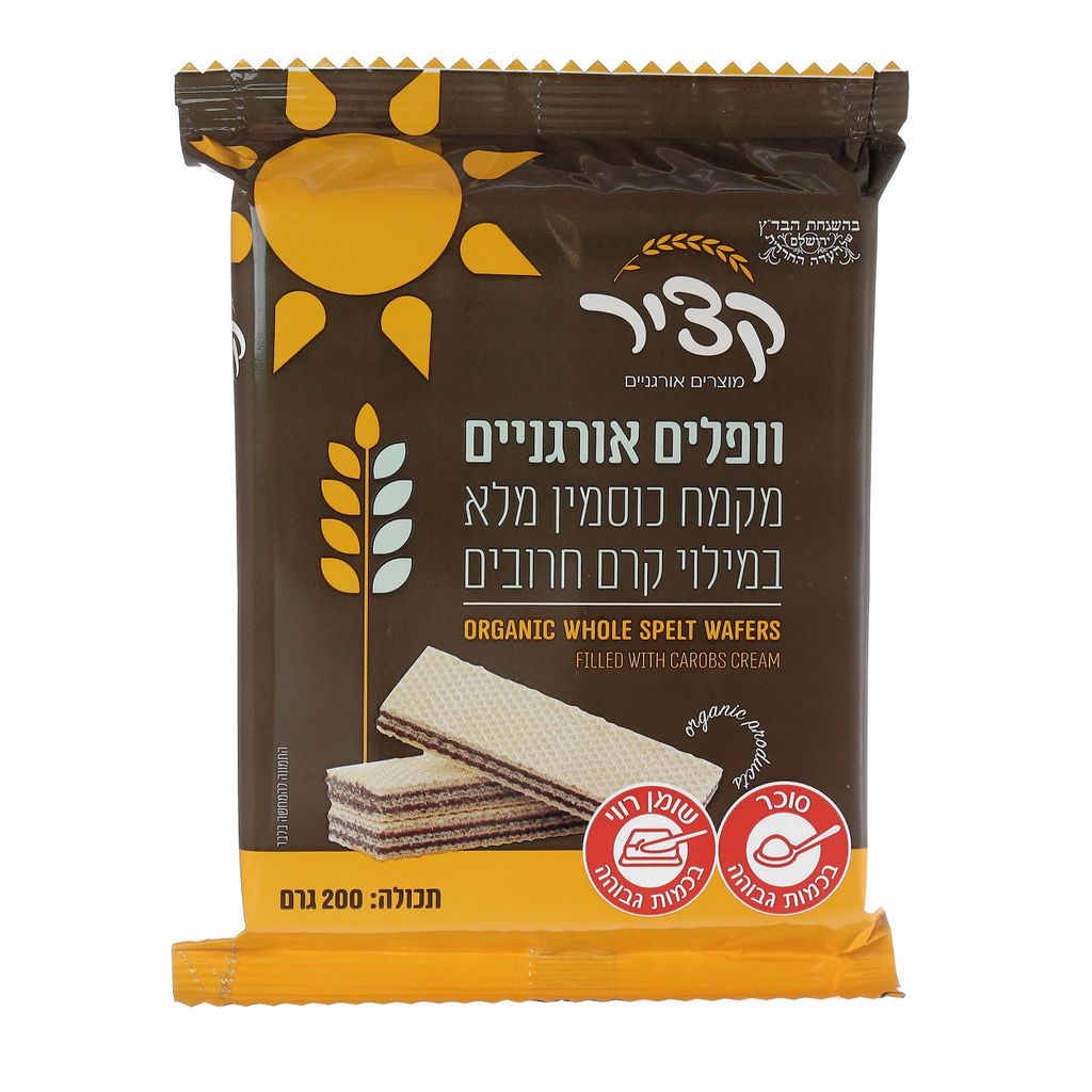 ופלים אורג.קמח כוסמין200