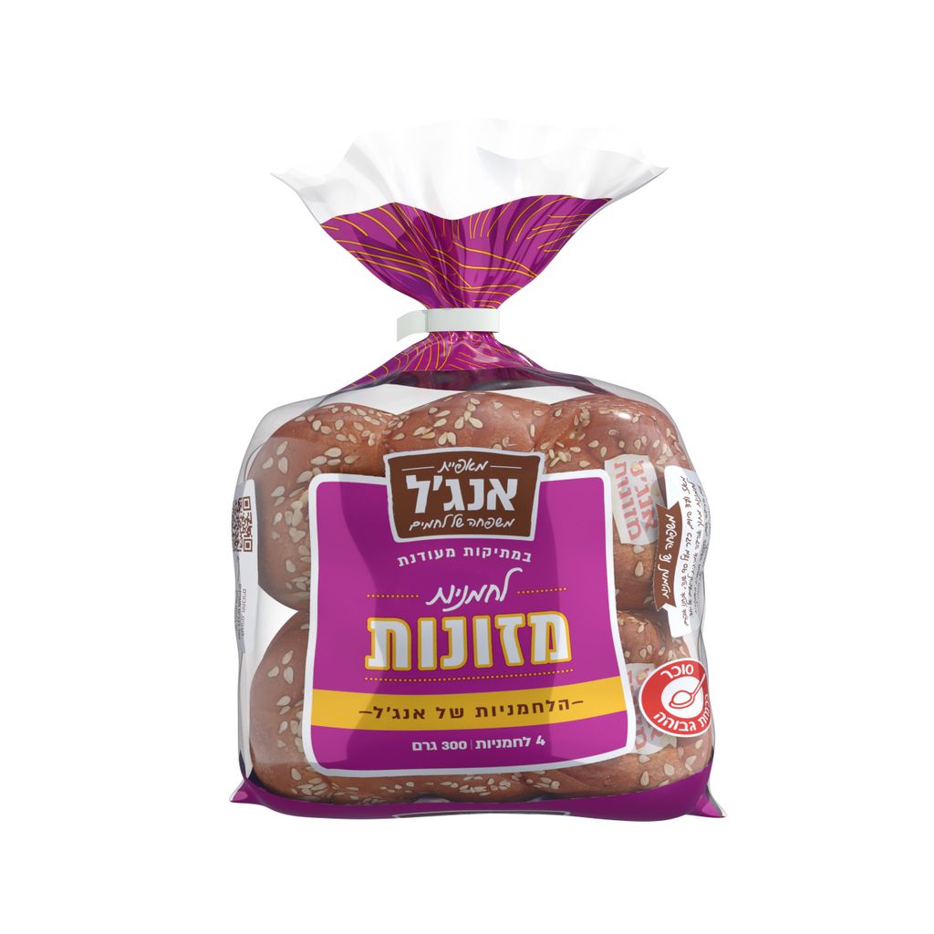 אנג'ל לחמניות מזונות במתיקות מעודנת 4 יח