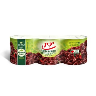 שעועית אדומה צ'ילי 6OZ יכין 3 יח'