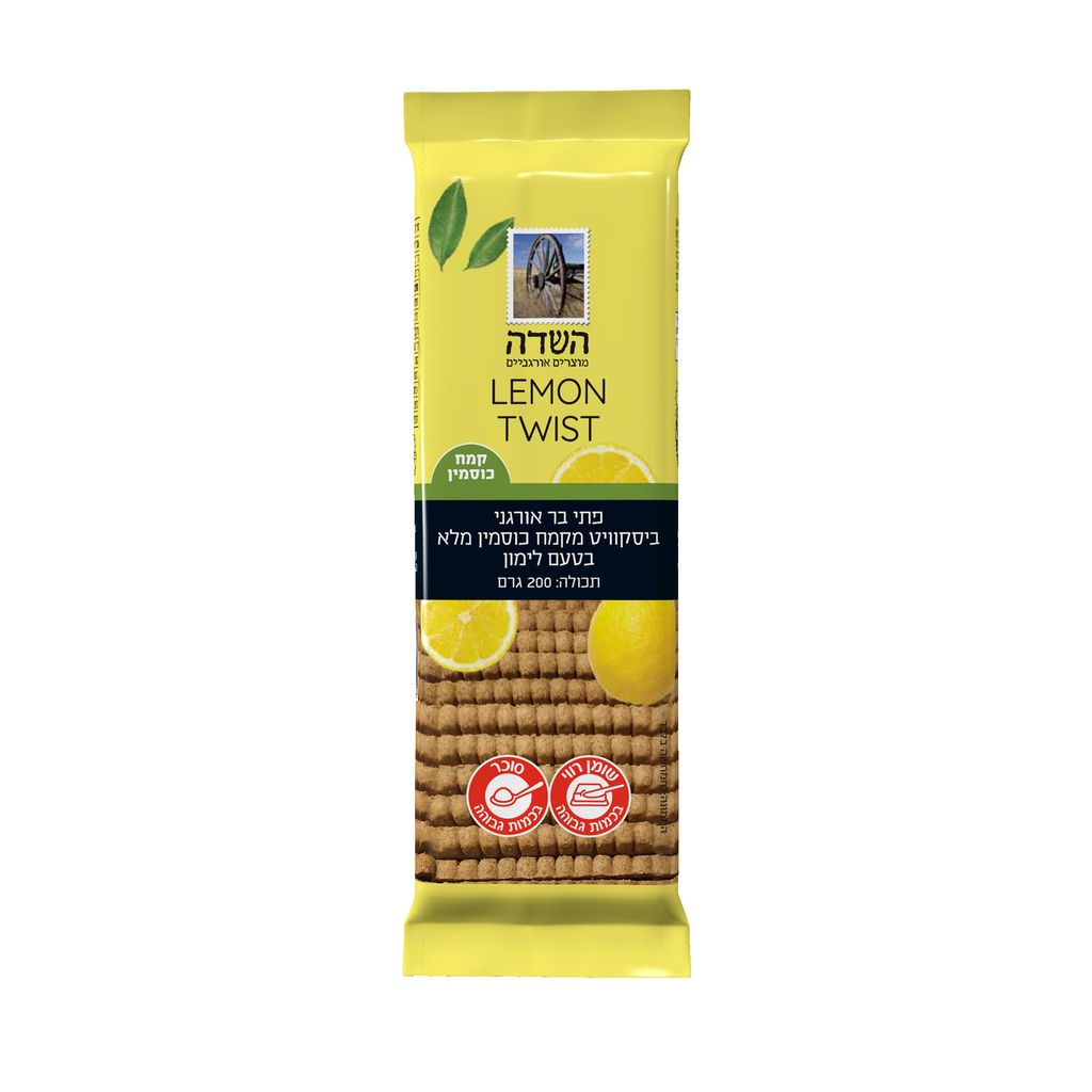 פתי בר בטעם לימון מקמח כוסמין מלא 200 גרם