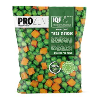 פרוזן אפונה וגזר 800 גרם
