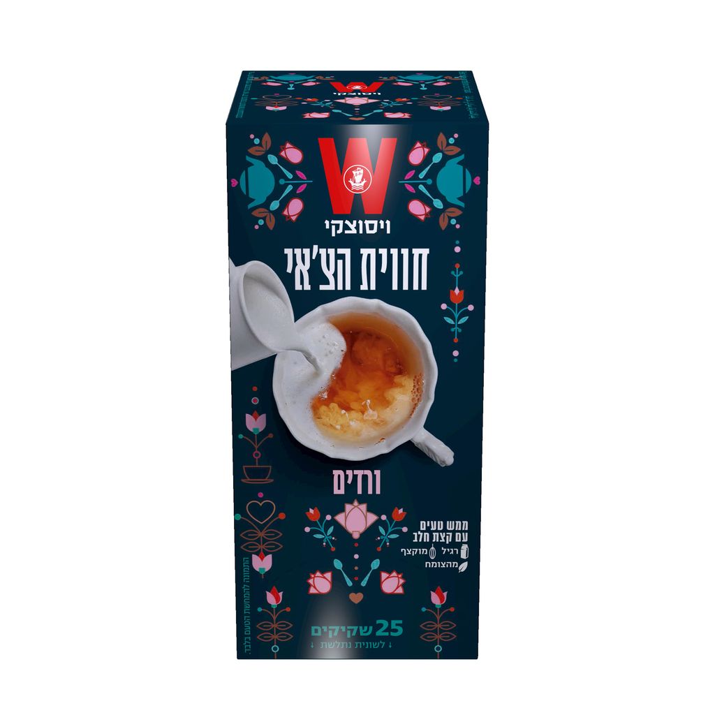צ'אי ורדים 25 שקיקים
