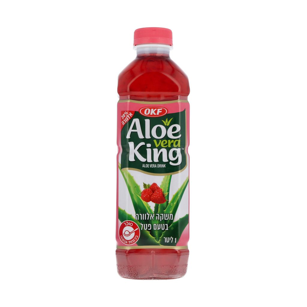 Aloe-משקה אלוורה בטעם פטל 1 ל'