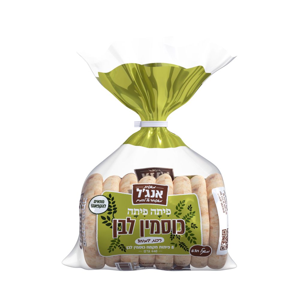 פיתות כוסמין לבן 8 יח'