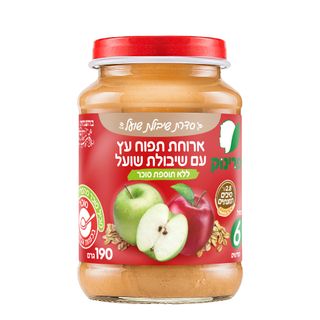 פרינוק גוניור תפוח עץ ושיבולת שועל 190 ג