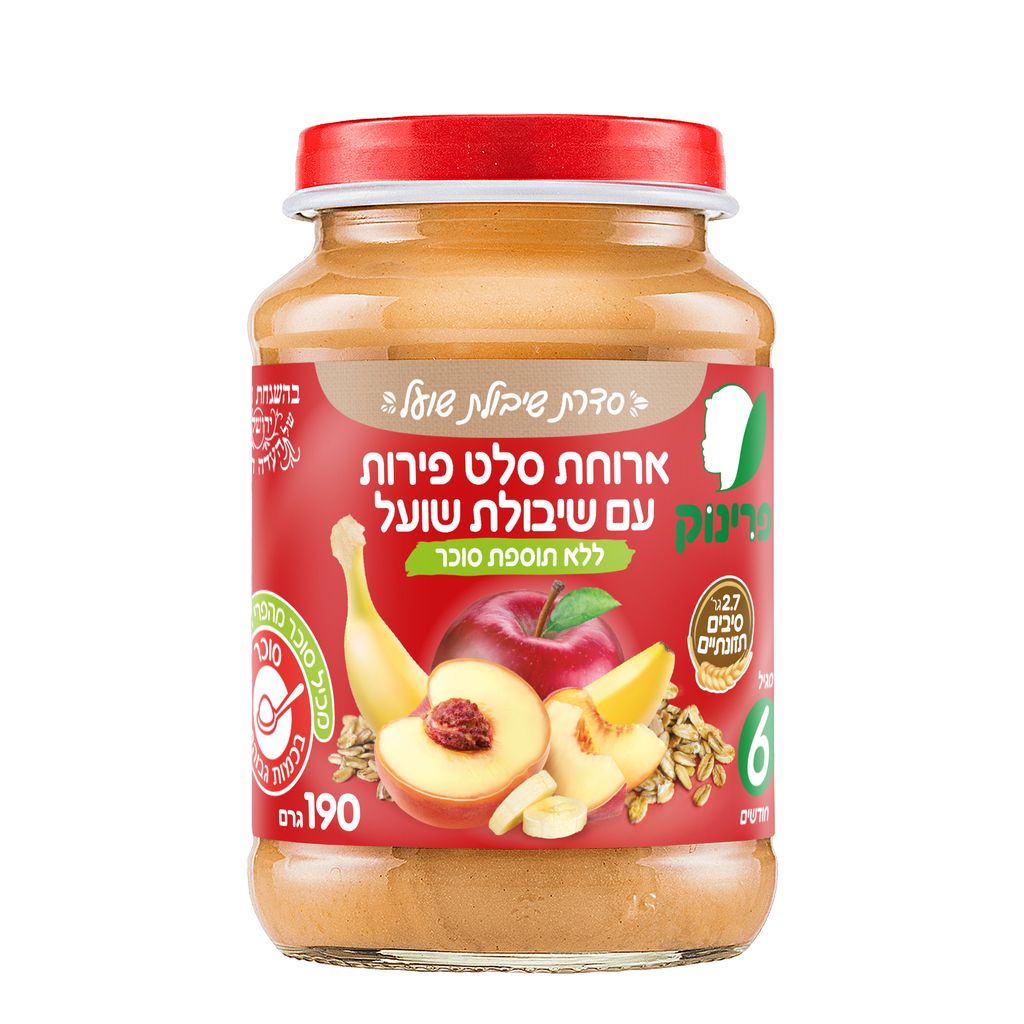 פרינוק ארוחת סלט פירות עם שיבולת שועל