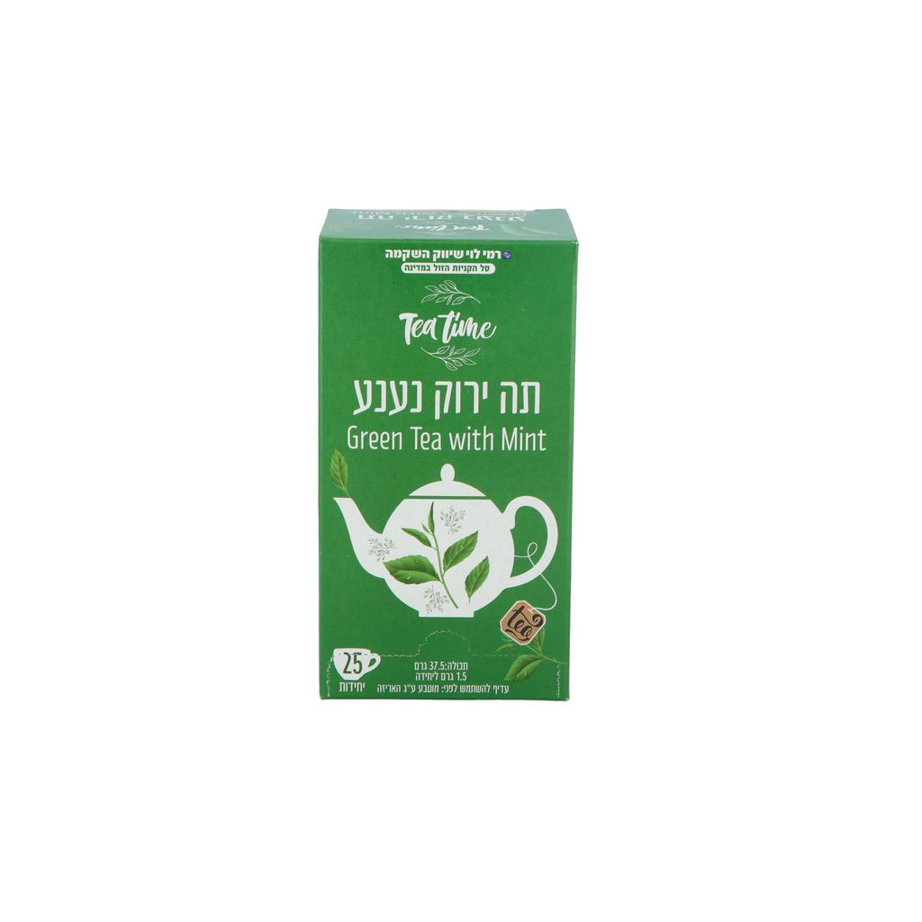 תה ירוק נענע 25 יח רמי לוי