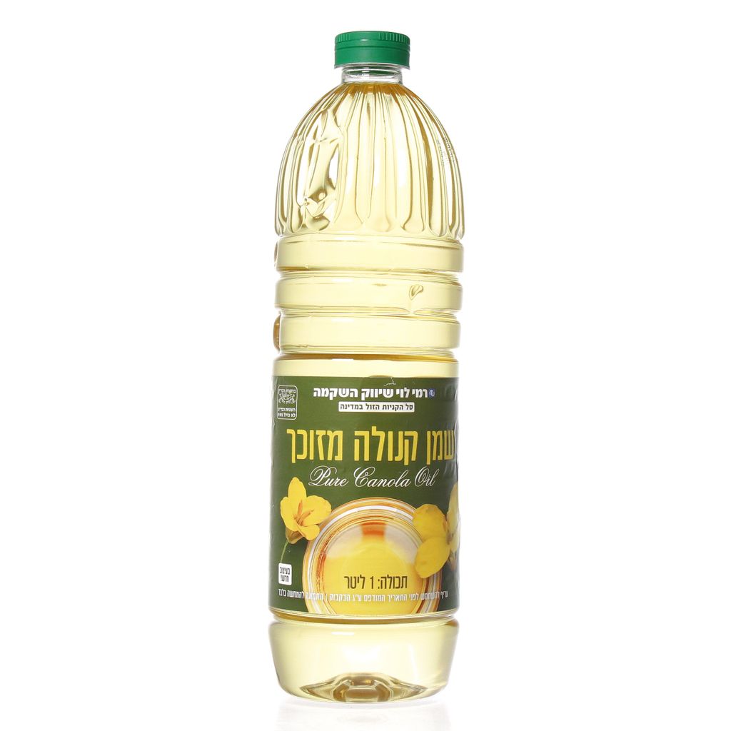 שמן קנולה מזוכך 1 ל'