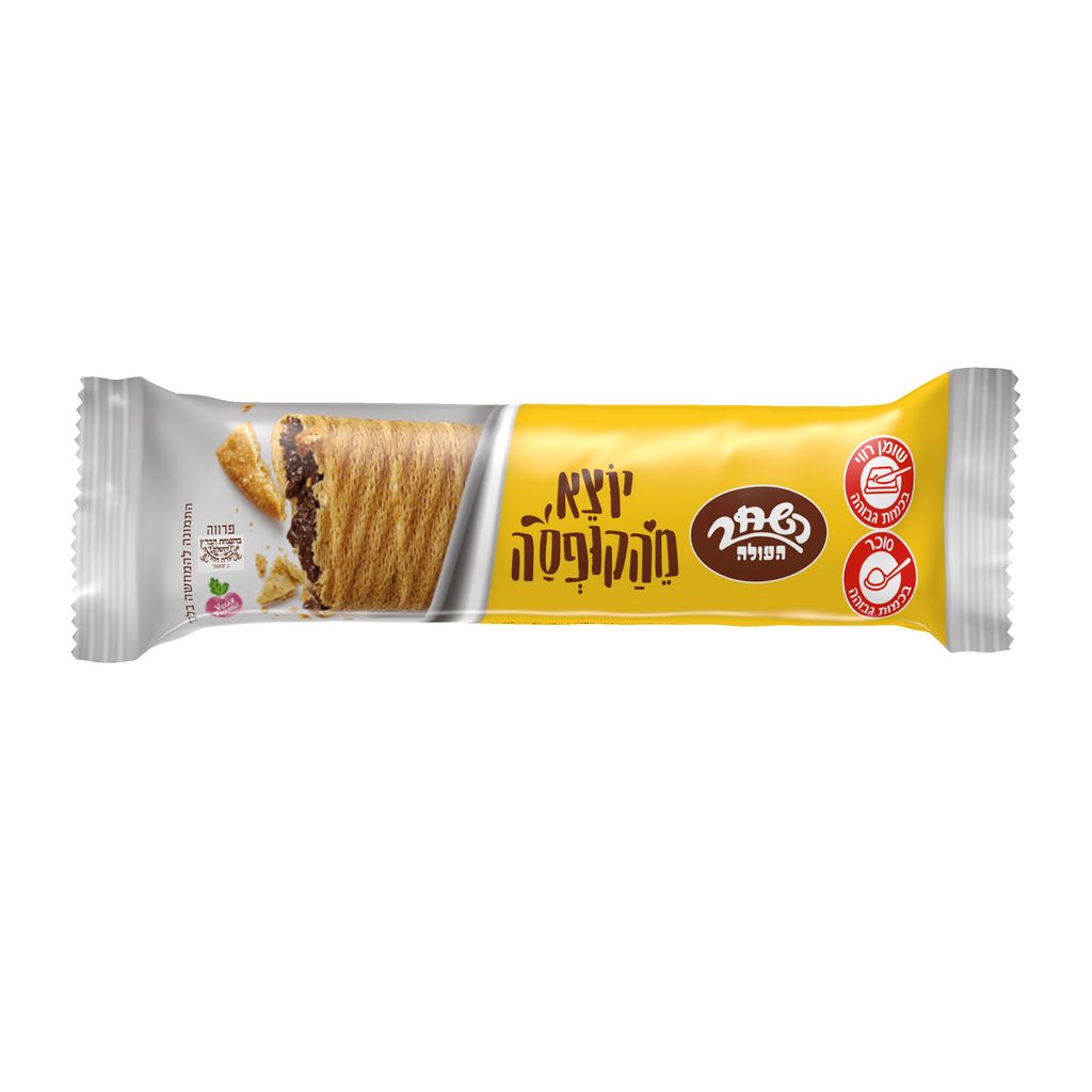 חטיף גליל ופל "השחר" במילוי קרם בטעם שוקולד 22 גרם
