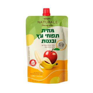 מחית תפוחי עץ ובננות 90 גרם נטורלה
