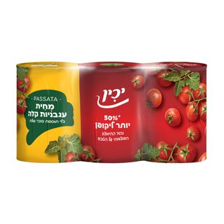 מחית עגבניות טבעית 400*3 גרם