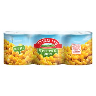 שלישיית תירס מתוק פרי מבורך 3*200 גרם