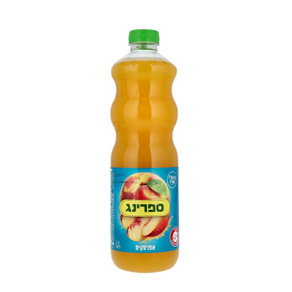 ספרינג משקה אפרסק 1.5 ל'