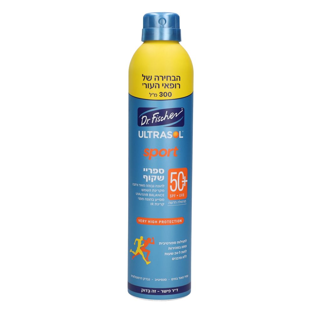 אולטרסול ספורט MAX ספריי שקוף 200 +SPF50