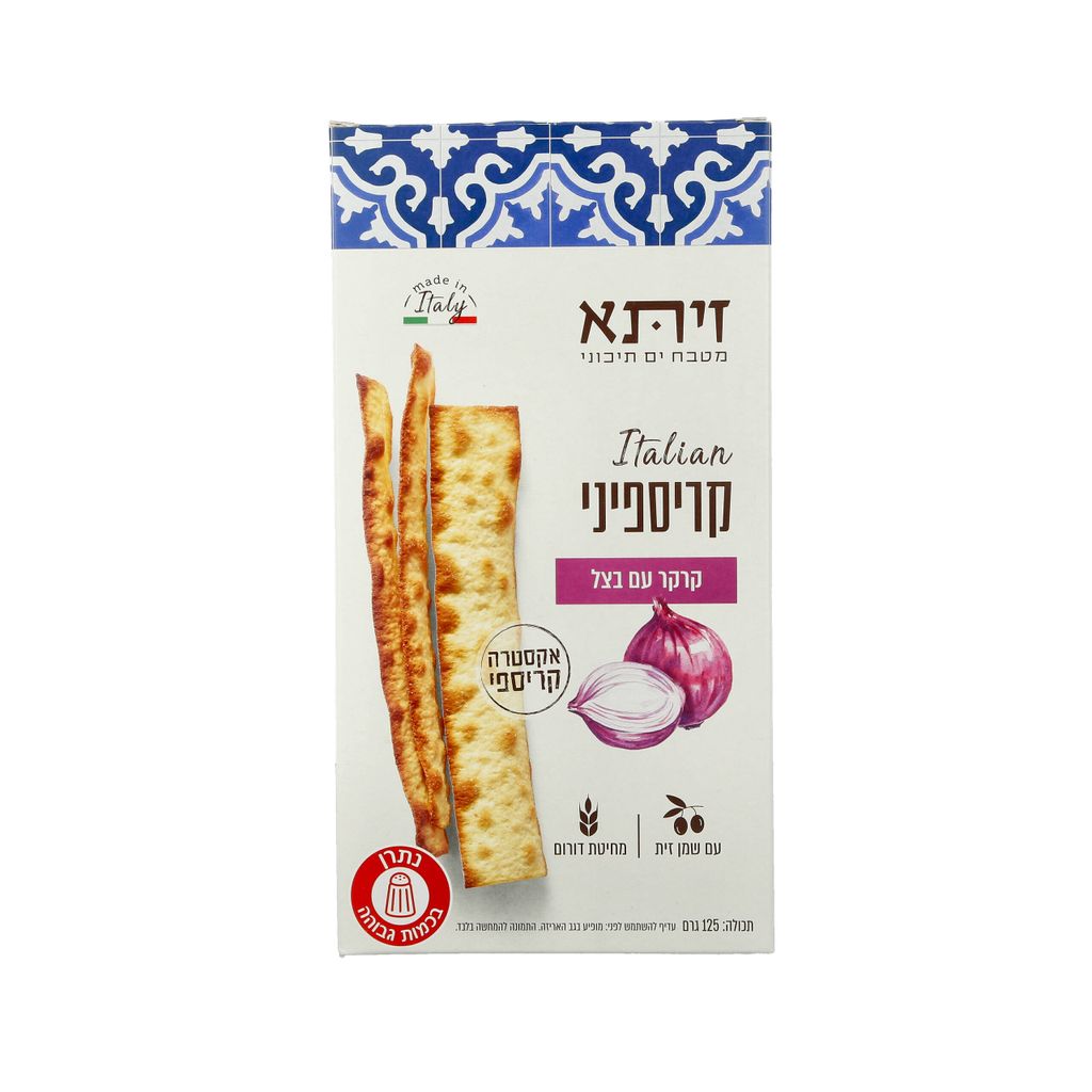 קרקר עם בצל 125 גר