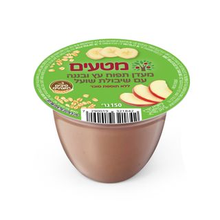 מטעים מעדן תפוח עץ ובננה עם שיבולת שועל