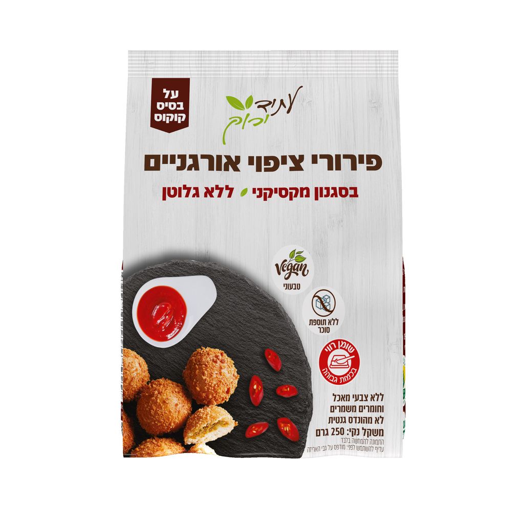 פירורי ציפוי אורגניים בסגנון מקסיקני על בסיס קוקוס ללא גלוטן