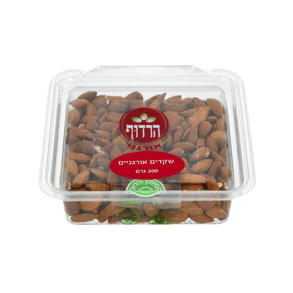 שקדים אורגניים 200 גרם