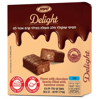delight חטיף שוקולד חלב