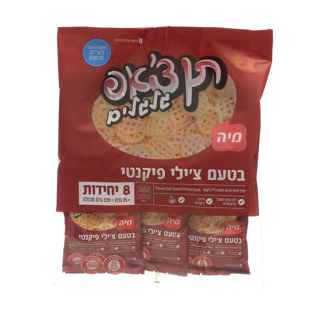 מארז תן צ'אפ גלגלים בטעם צ'ילי 15*8 גרם