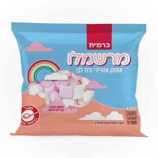 מרשמלו ורוד לבן וסטהיים 100ג'*36בקרט