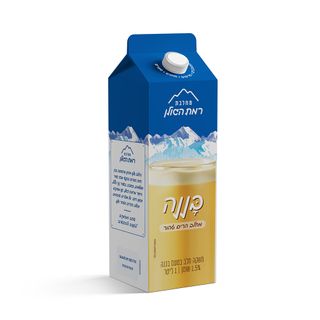 משקה חלב בטעם בננה 1.5% רמת הגולן 1 ליטר