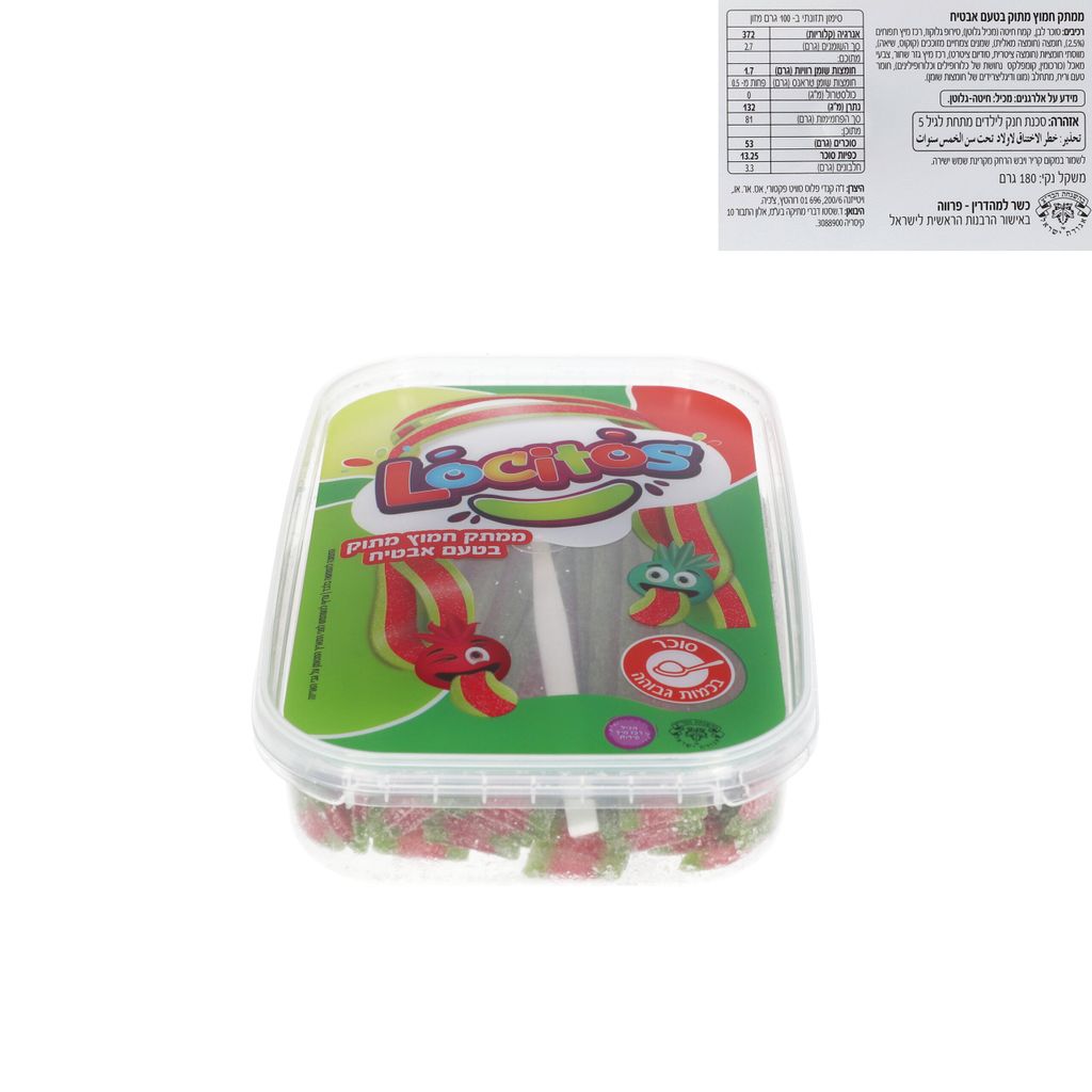 לוקיטוס שטיחים חמוצים אבטיח 180 גרם