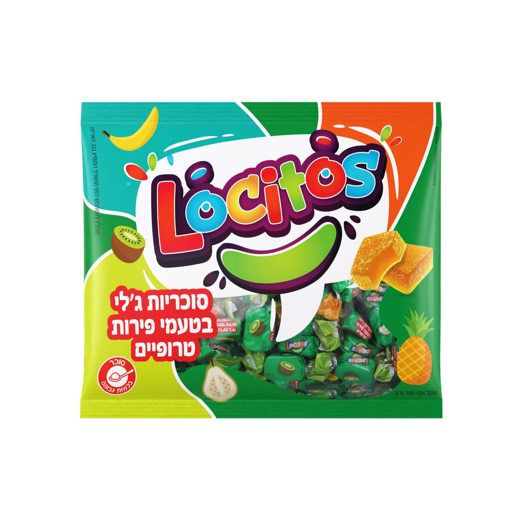 לוקיטוס סוכריות ג'לי בטעם טרופי 700 ג'