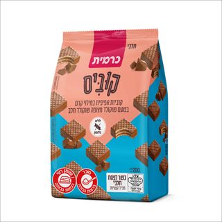 קוביס מצופה ש.חלב 200 גרם כשלפ