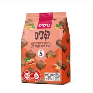 קוביס בוטנים מצופה ש.חלב 200 גרם כשלפ
