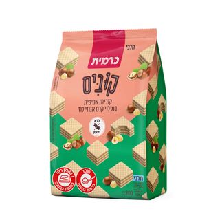 קוביס קוביות אפיפית במילוי קרם אגוזי לוז