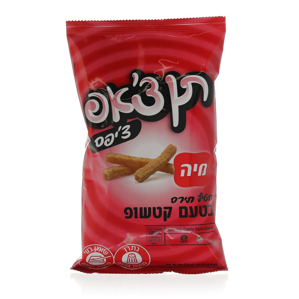 תן צ'אפ צ'יפס בטעם קטשופ  50 גרם