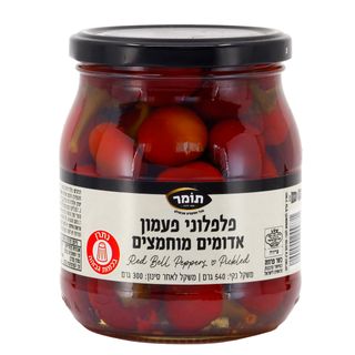 פלפלי פעמון אדומים שלמים 540 גרם