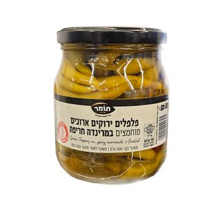 פלפלים ירוקים חריפים "תומר" 500 גר'