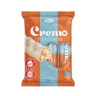מארז cremo וופל במילוי קרם חלבי מצופה בשוקולד לבן