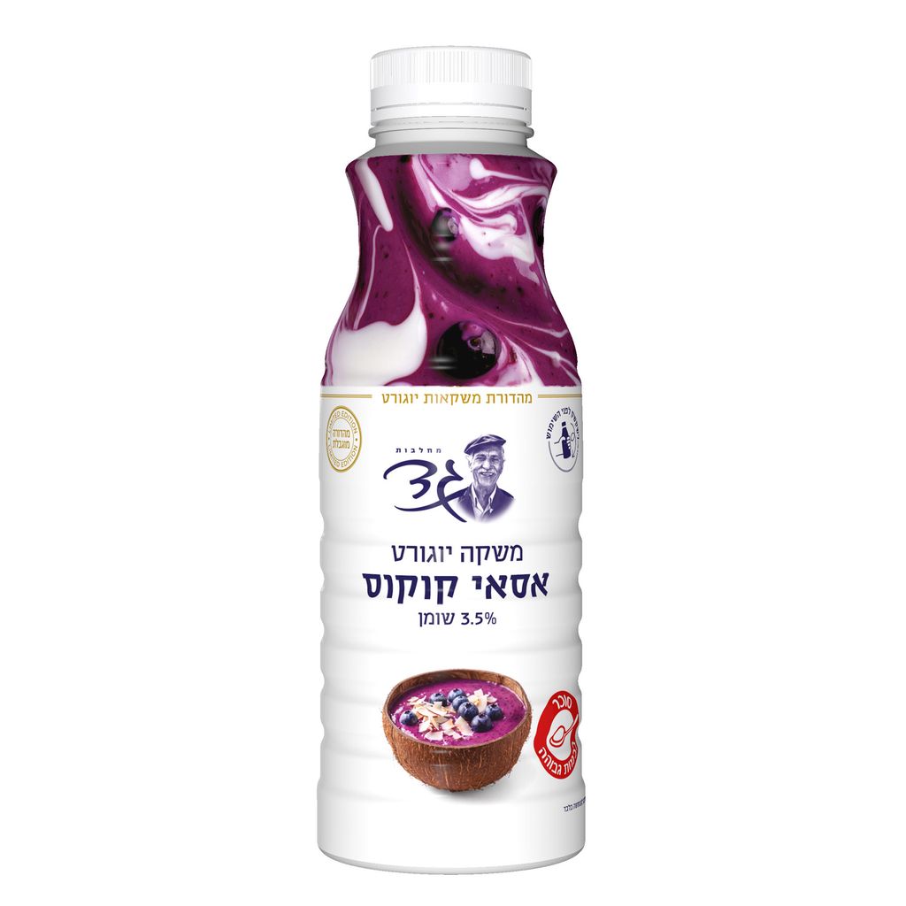 משקה יוגורט אסאי קוקוס 3.5%
