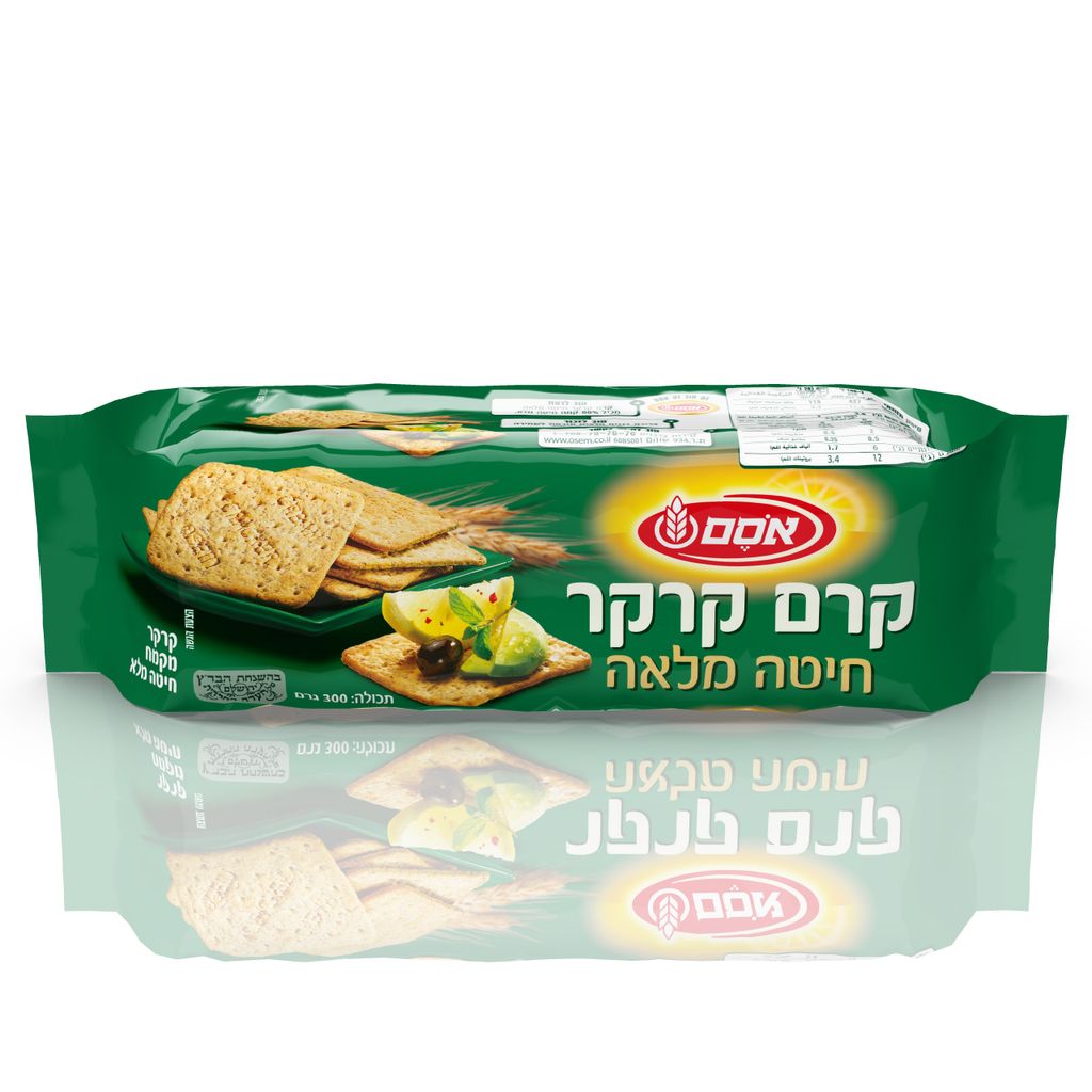 אסם קרם קרקר פלוס חיטה מלאה 12*300גרם