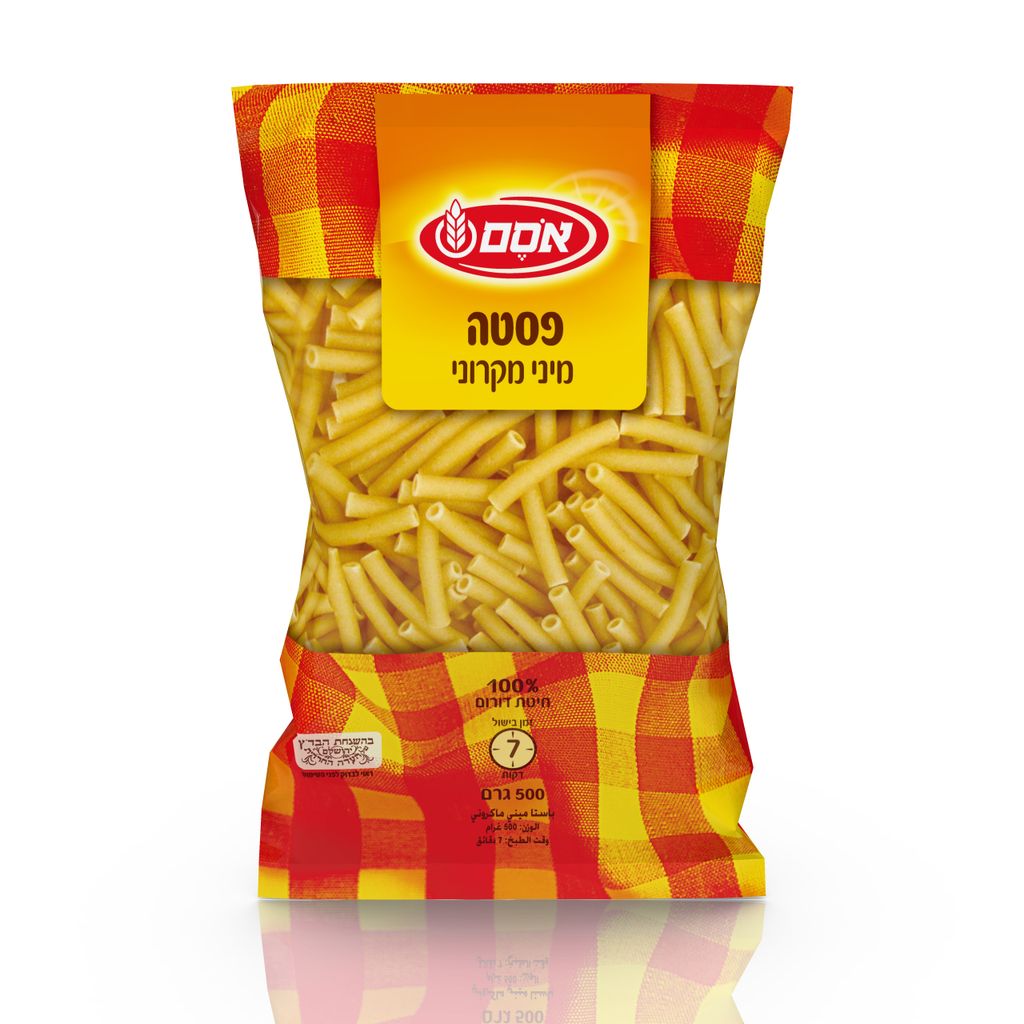 אסם מיני מקרוני 12*500גרם