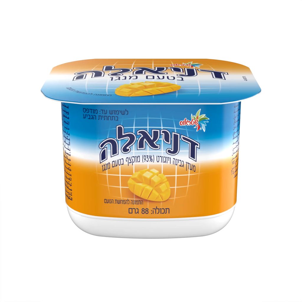 דניאלה בטעם מנגו - מעדן גבינה מוקצפת בטעם מנגו