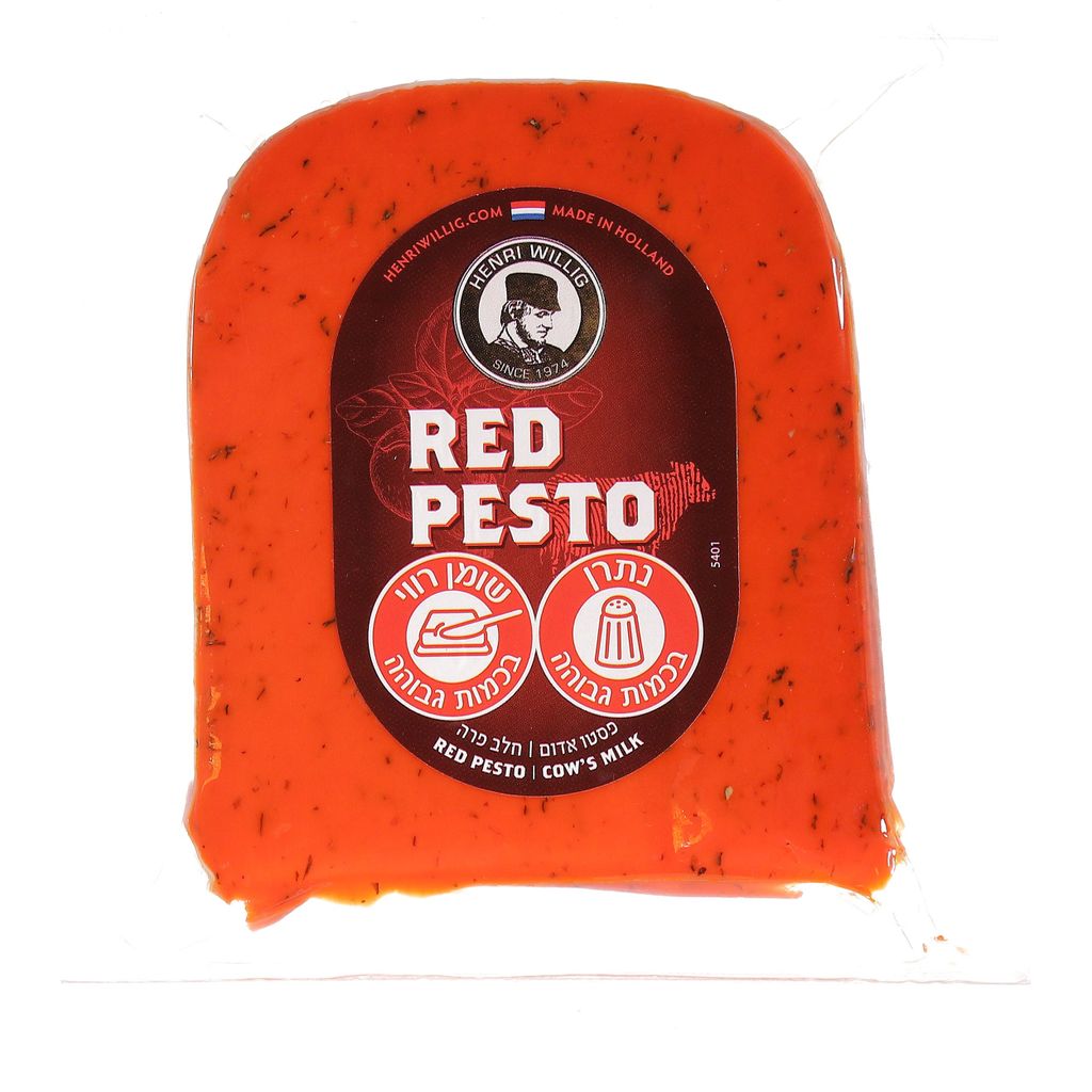 הנרי ויליך גבינה הולנדית עם פסטו אדום 200 גרם