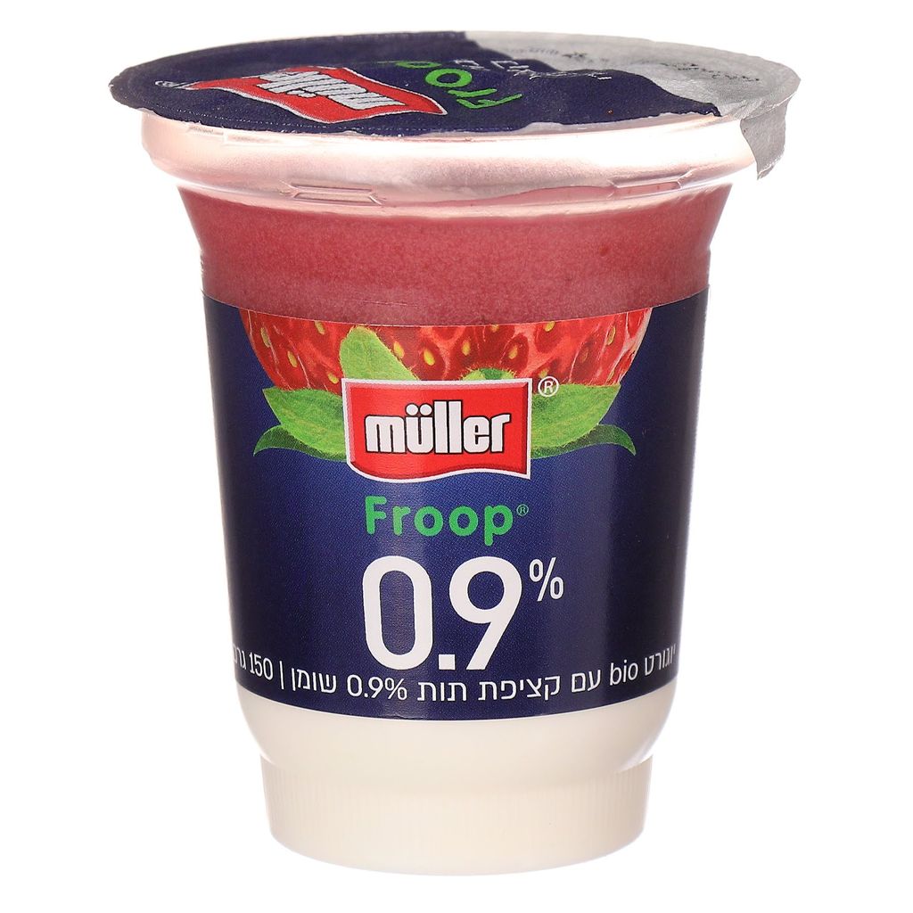 מולר פרופ יוגורט עם קציפת תות 0.9%