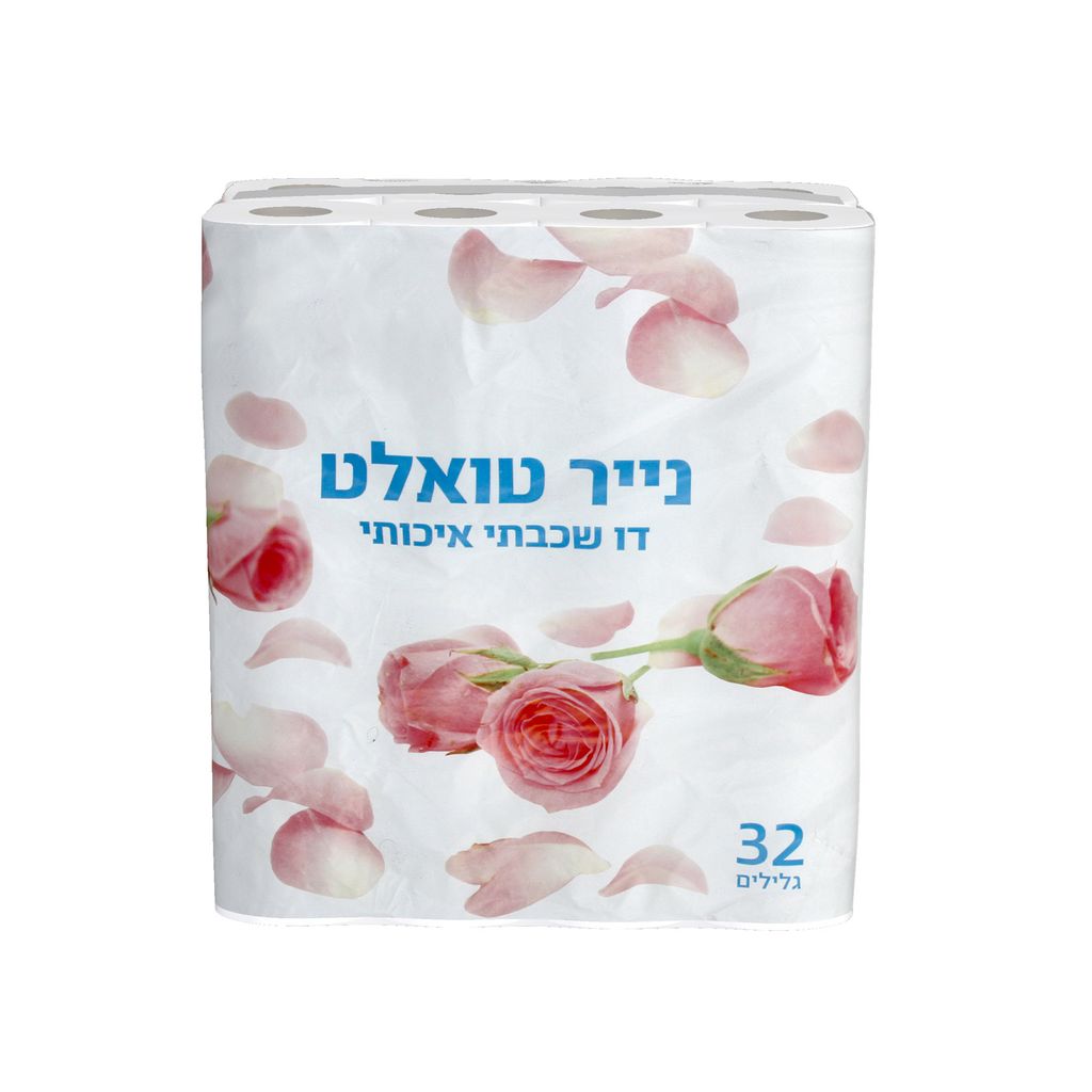 נייר טואלט פרחים 32גלילים