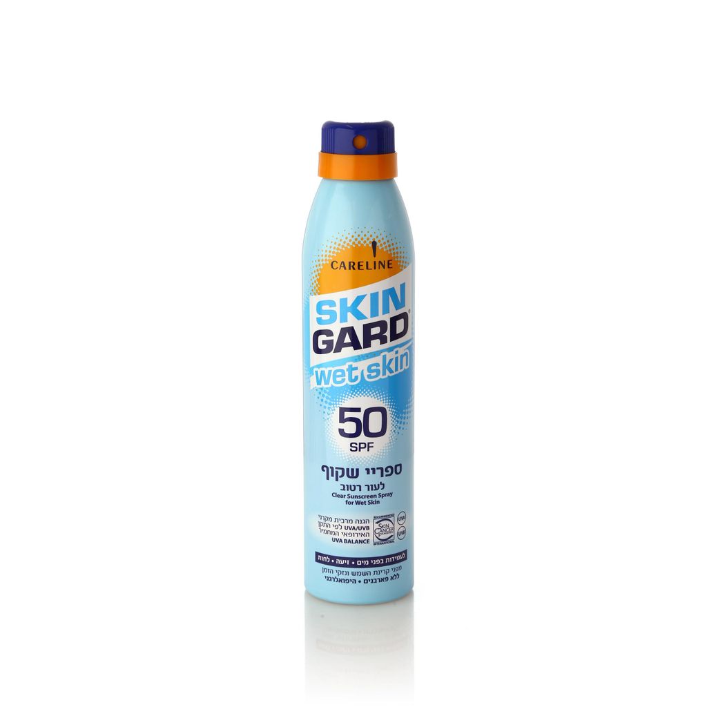 סקין גארד WET SKIN ספריי הגנה שקוף לעור רטוב SPF50