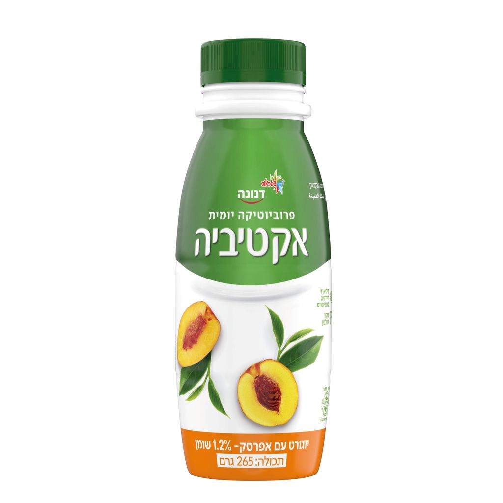 משקה אקטיביה אפרסק 1