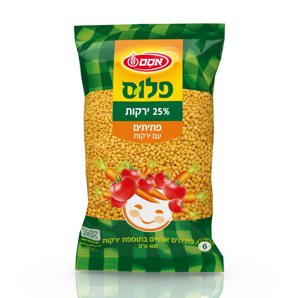 פתיתים פלוס 25% ירקות