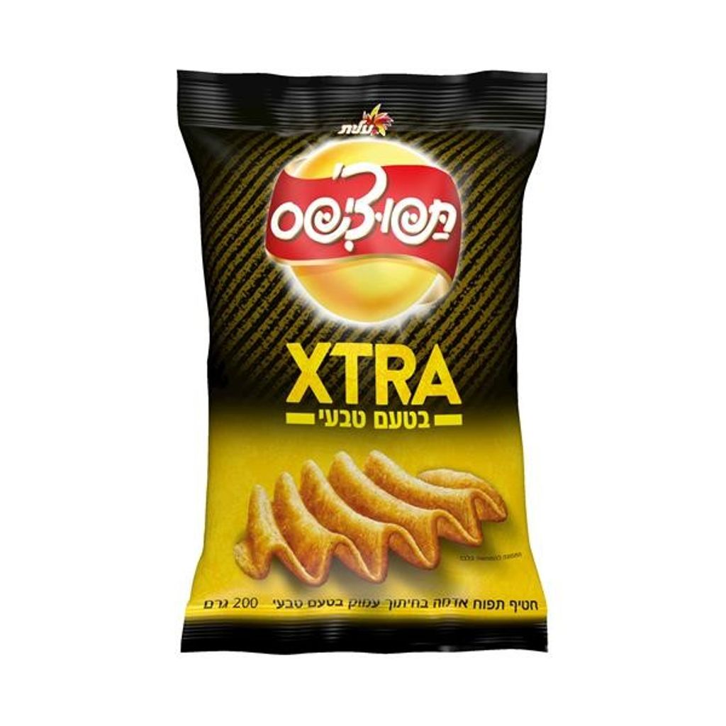 תפוצ'יפס XTRA בטעם טבעי 200 גרם